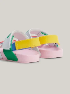Obuwie I Akcesoria*Tommy Hilfiger Sandały Z Blokami Kolorów I Zapięciem Na Rzep WHITE/MULTICOLOR