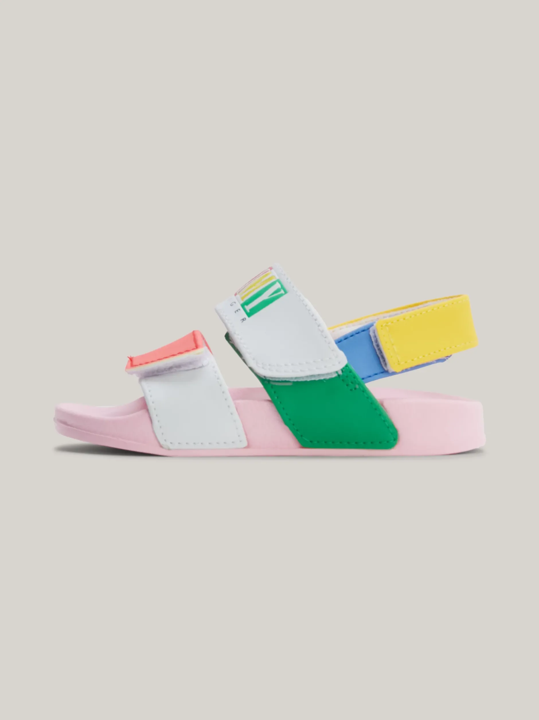Obuwie I Akcesoria*Tommy Hilfiger Sandały Z Blokami Kolorów I Zapięciem Na Rzep WHITE/MULTICOLOR