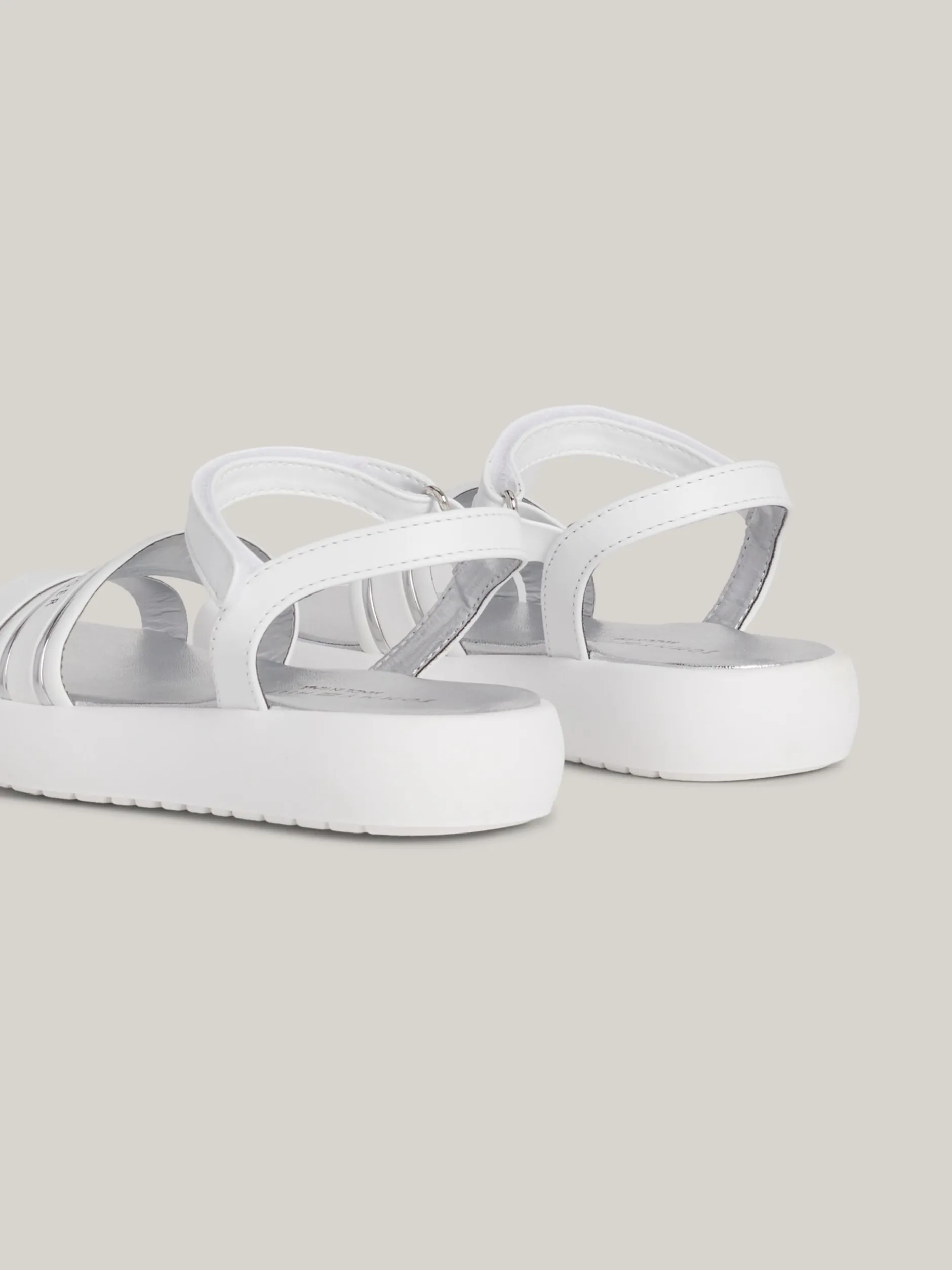 Obuwie I Akcesoria*Tommy Hilfiger Sandały Z Pasków Na Grubej Podeszwie WHITE