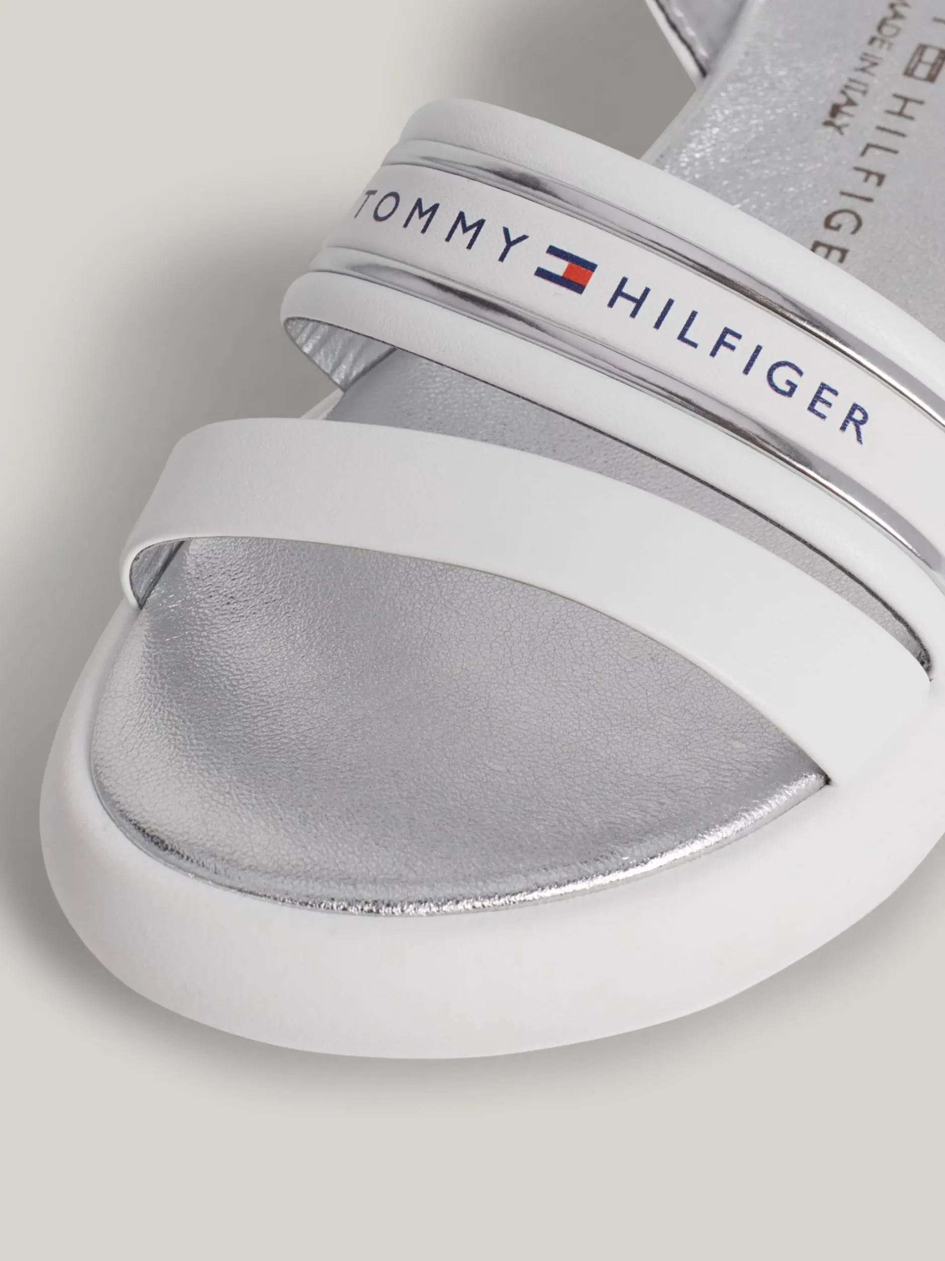 Obuwie I Akcesoria*Tommy Hilfiger Sandały Z Pasków Na Grubej Podeszwie WHITE