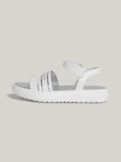 Obuwie I Akcesoria*Tommy Hilfiger Sandały Z Pasków Na Grubej Podeszwie WHITE