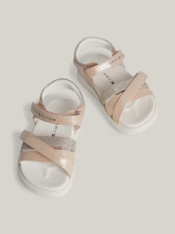 Obuwie I Akcesoria*Tommy Hilfiger Sandały Z Zapięciem Na Rzep PINK