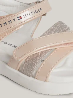 Obuwie I Akcesoria*Tommy Hilfiger Sandały Z Zapięciem Na Rzep PINK