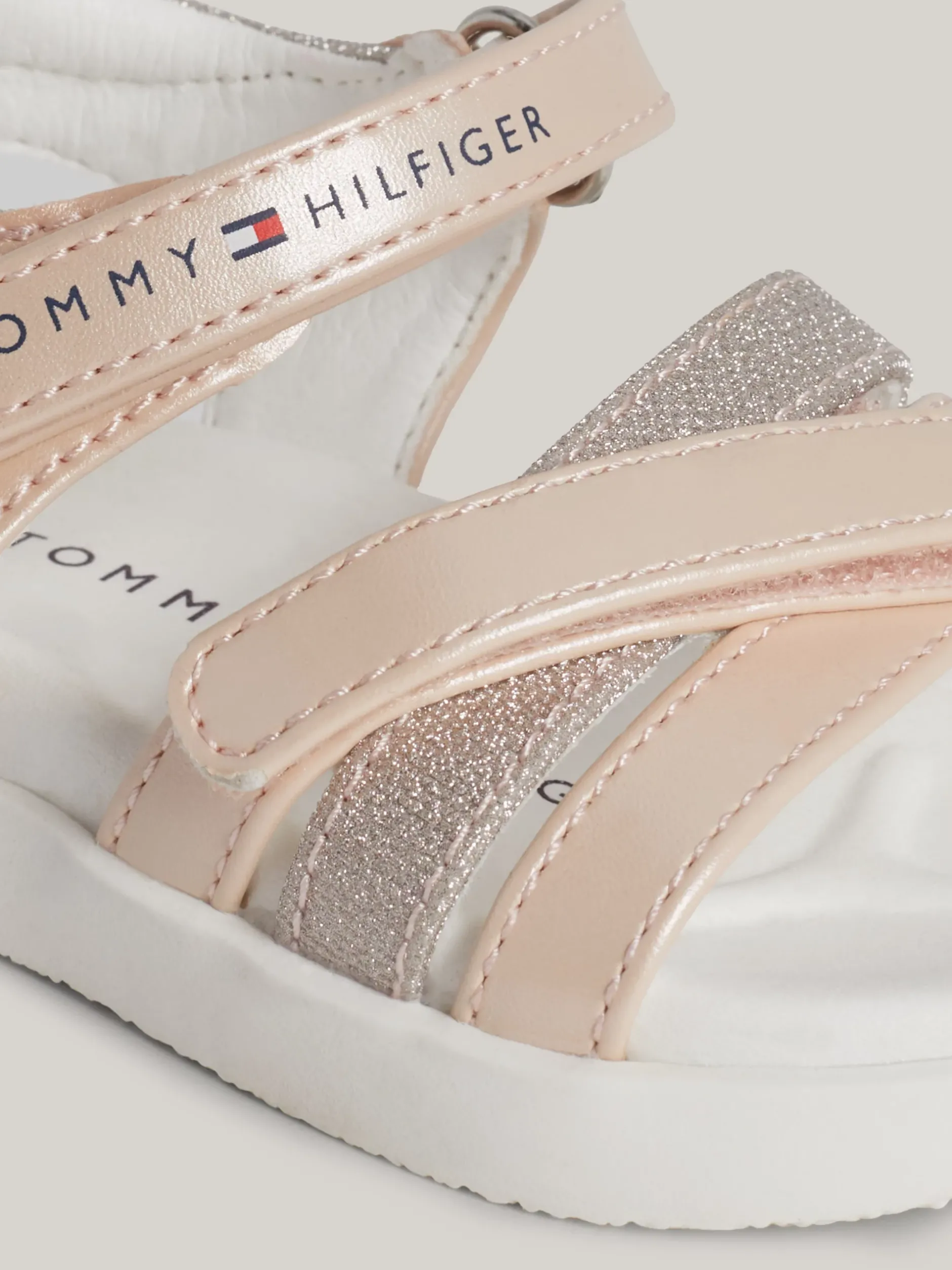 Obuwie I Akcesoria*Tommy Hilfiger Sandały Z Zapięciem Na Rzep PINK