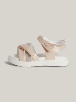 Obuwie I Akcesoria*Tommy Hilfiger Sandały Z Zapięciem Na Rzep PINK