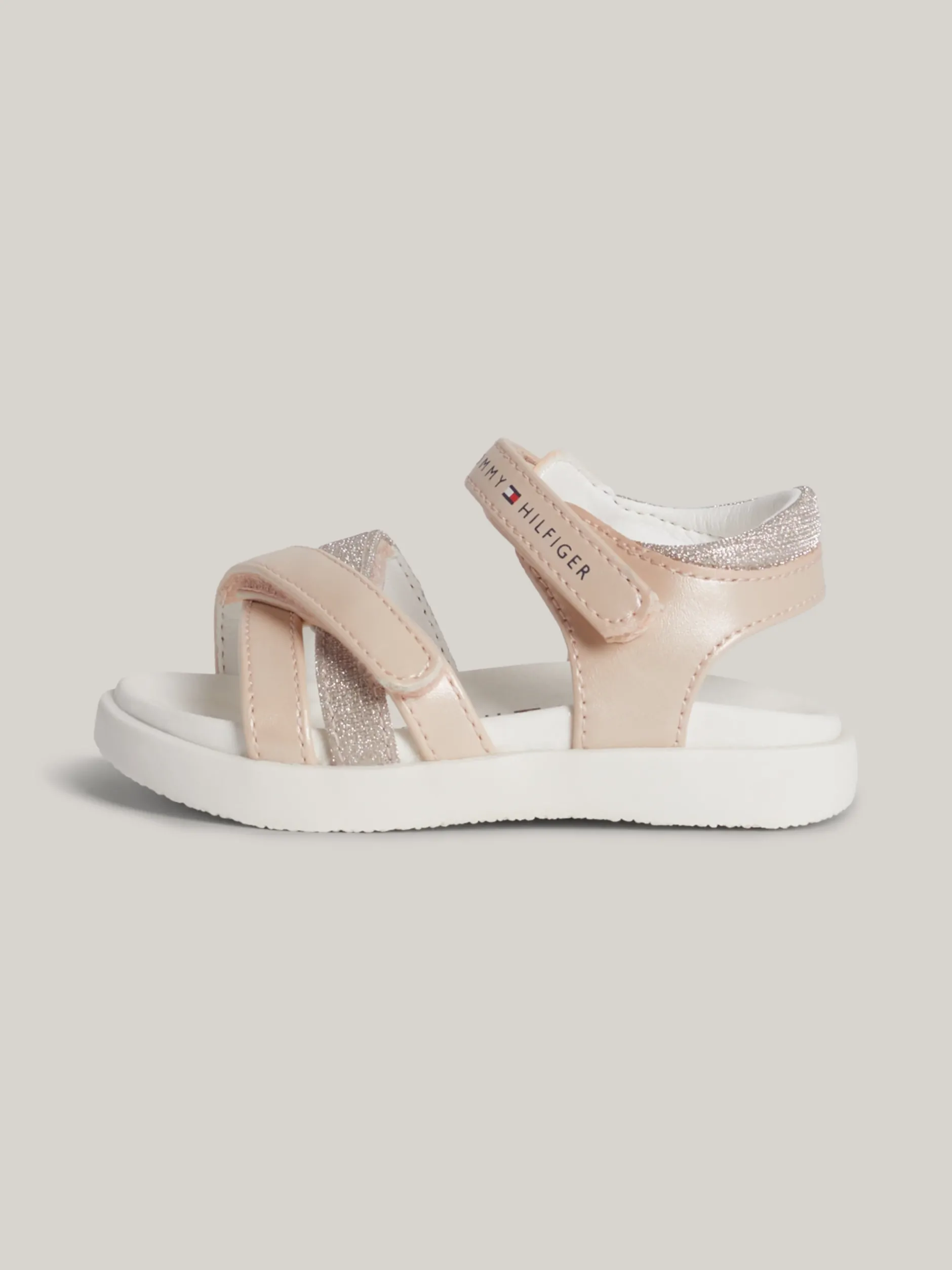 Obuwie I Akcesoria*Tommy Hilfiger Sandały Z Zapięciem Na Rzep PINK