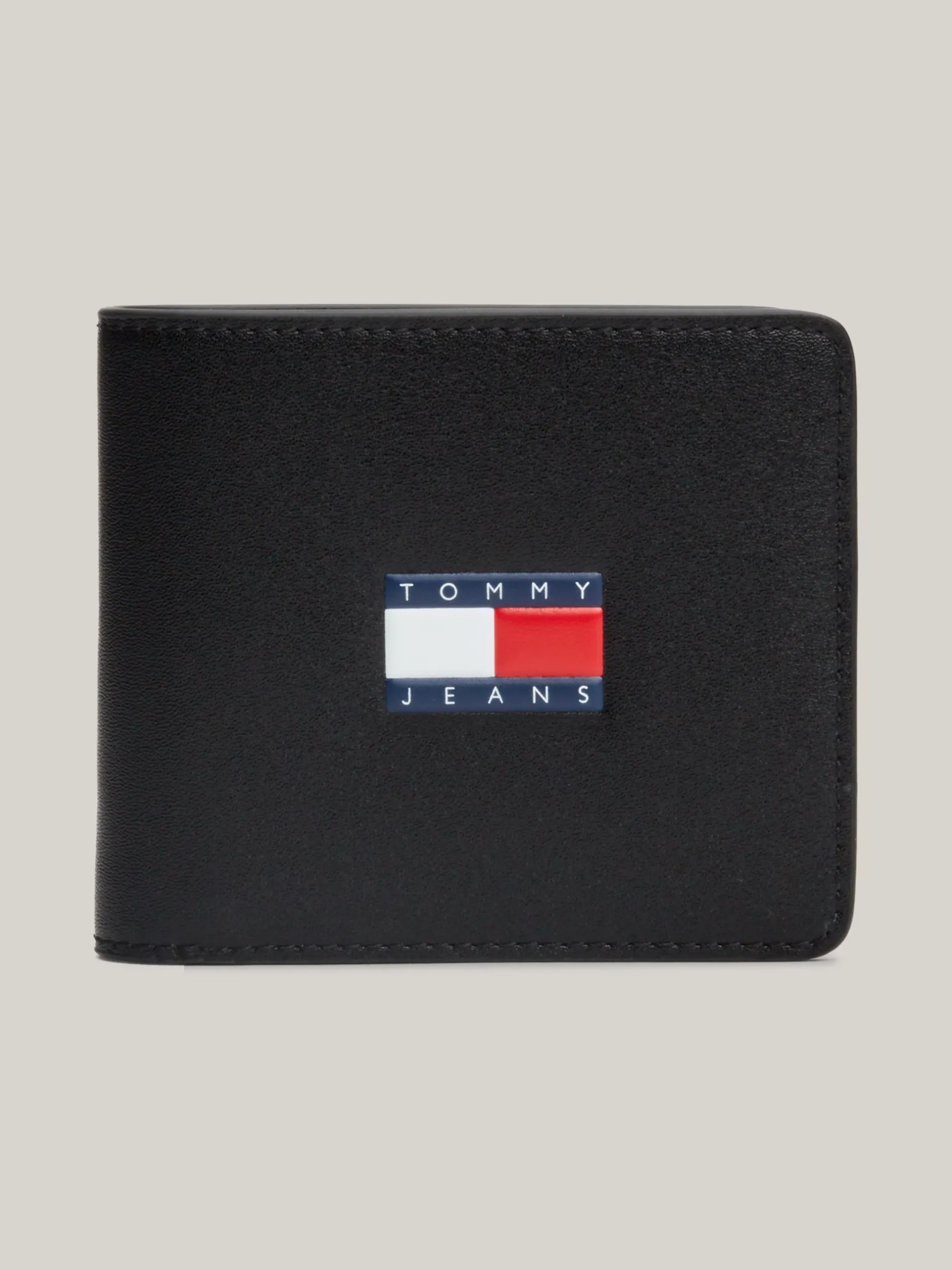 Portfele & Breloczki Do Kluczy*Tommy Hilfiger Składany Na Pół Portfel Na Karty Archive BLACK