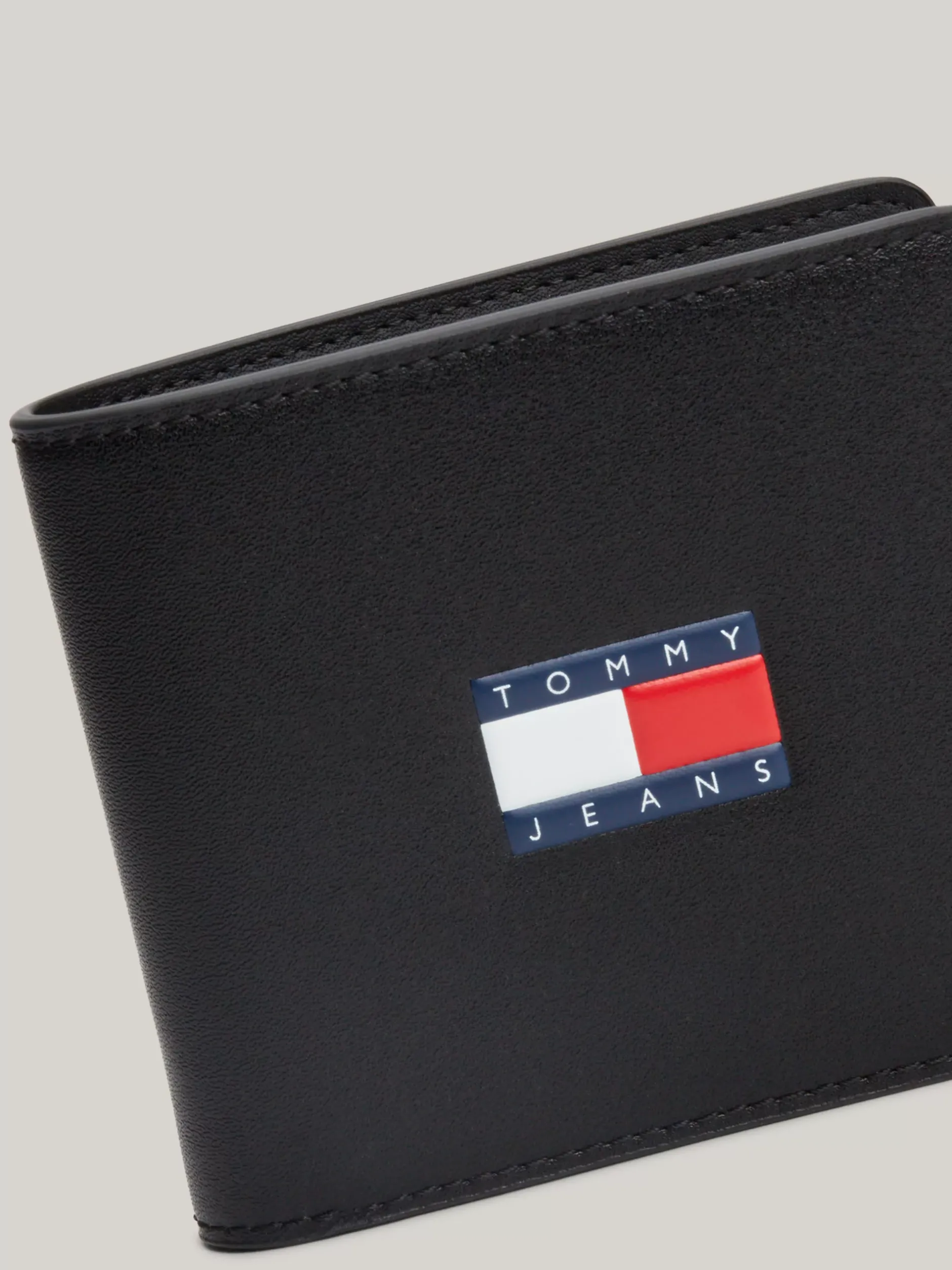 Portfele & Breloczki Do Kluczy*Tommy Hilfiger Składany Na Pół Portfel Na Karty Archive BLACK