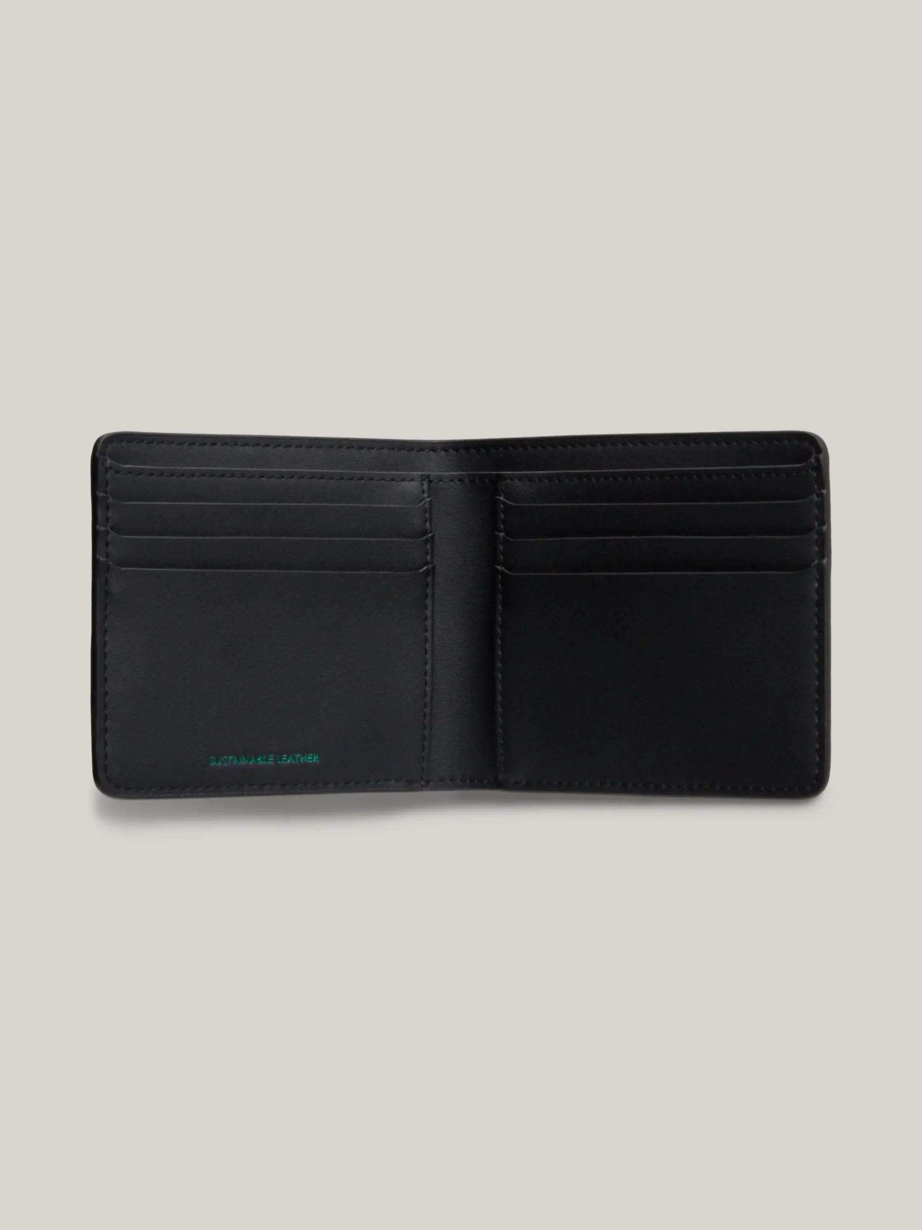 Portfele & Breloczki Do Kluczy*Tommy Hilfiger Składany Na Pół Portfel Na Karty Archive BLACK