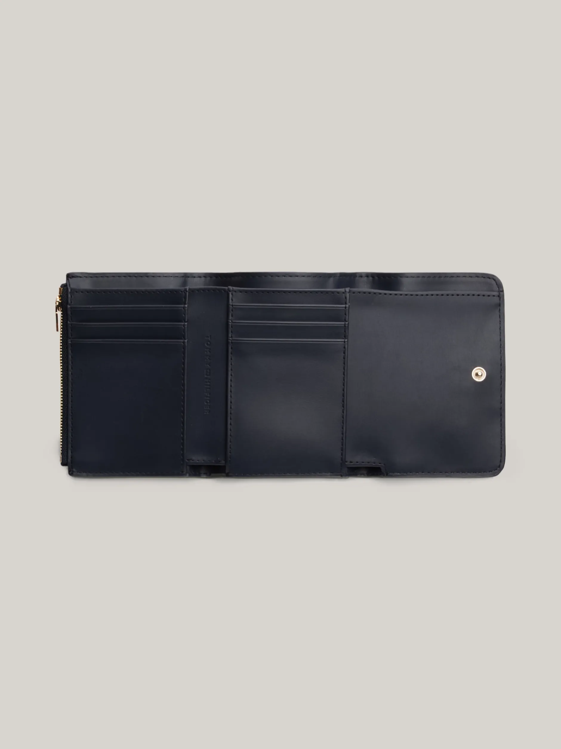 Portfele & Breloczki Do Kluczy*Tommy Hilfiger Składany Portfel Chic Z Monogramem TH SPACE BLUE