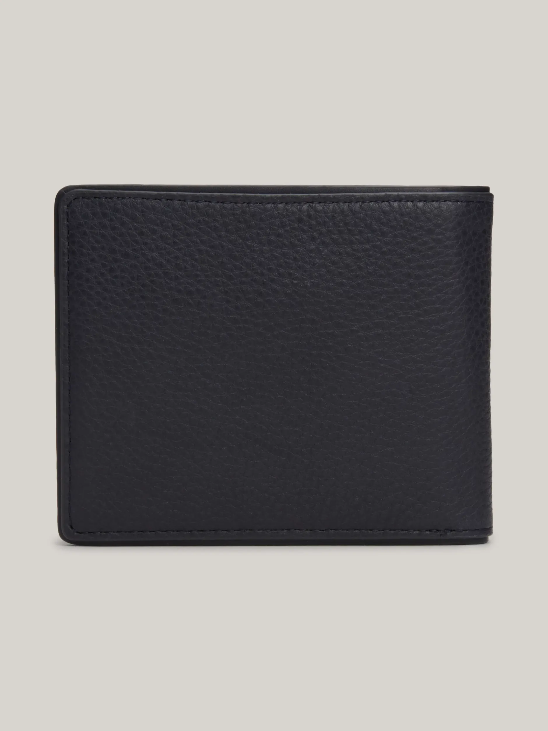 Portfele & Breloczki Do Kluczy*Tommy Hilfiger Składany Portfel Ze Skóry Casual SPACE BLUE