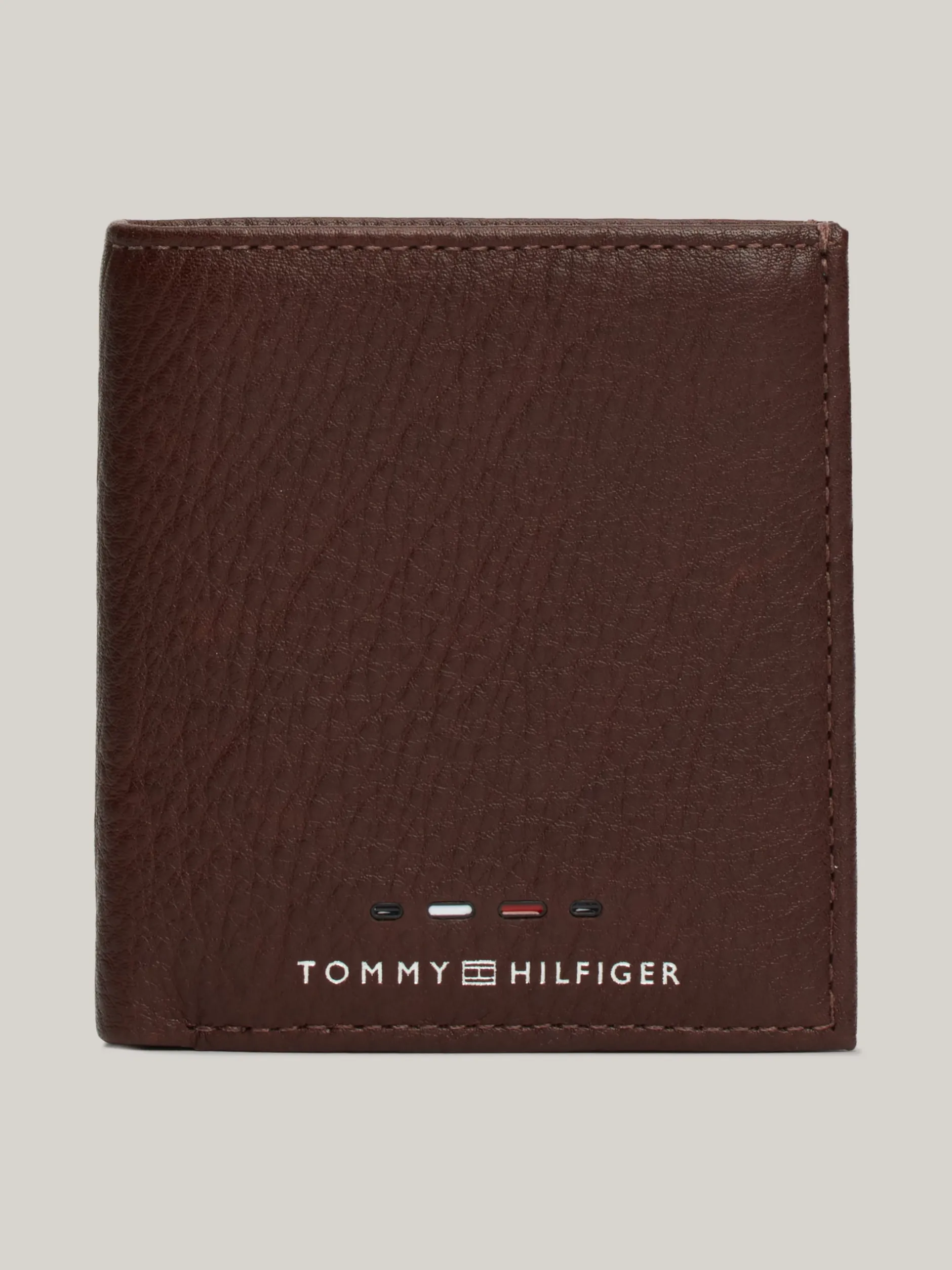 Portfele & Breloczki Do Kluczy*Tommy Hilfiger Składany Portfel Ze Skóry Premium COGNAC