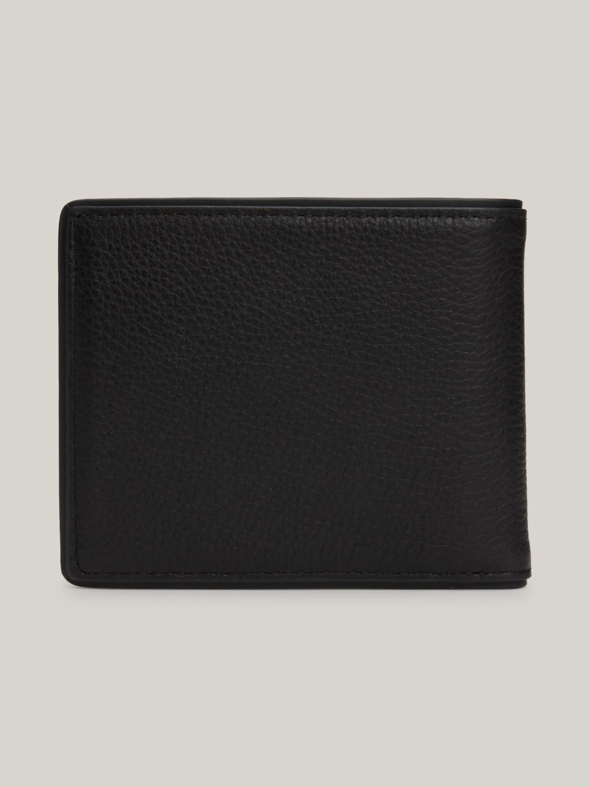 Portfele & Breloczki Do Kluczy*Tommy Hilfiger Składany Skórzany Portfel Casual BLACK