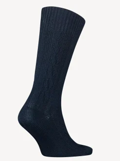 Skarpetki*Tommy Hilfiger Skarpetki Classics O Warkoczowym Splocie NAVY