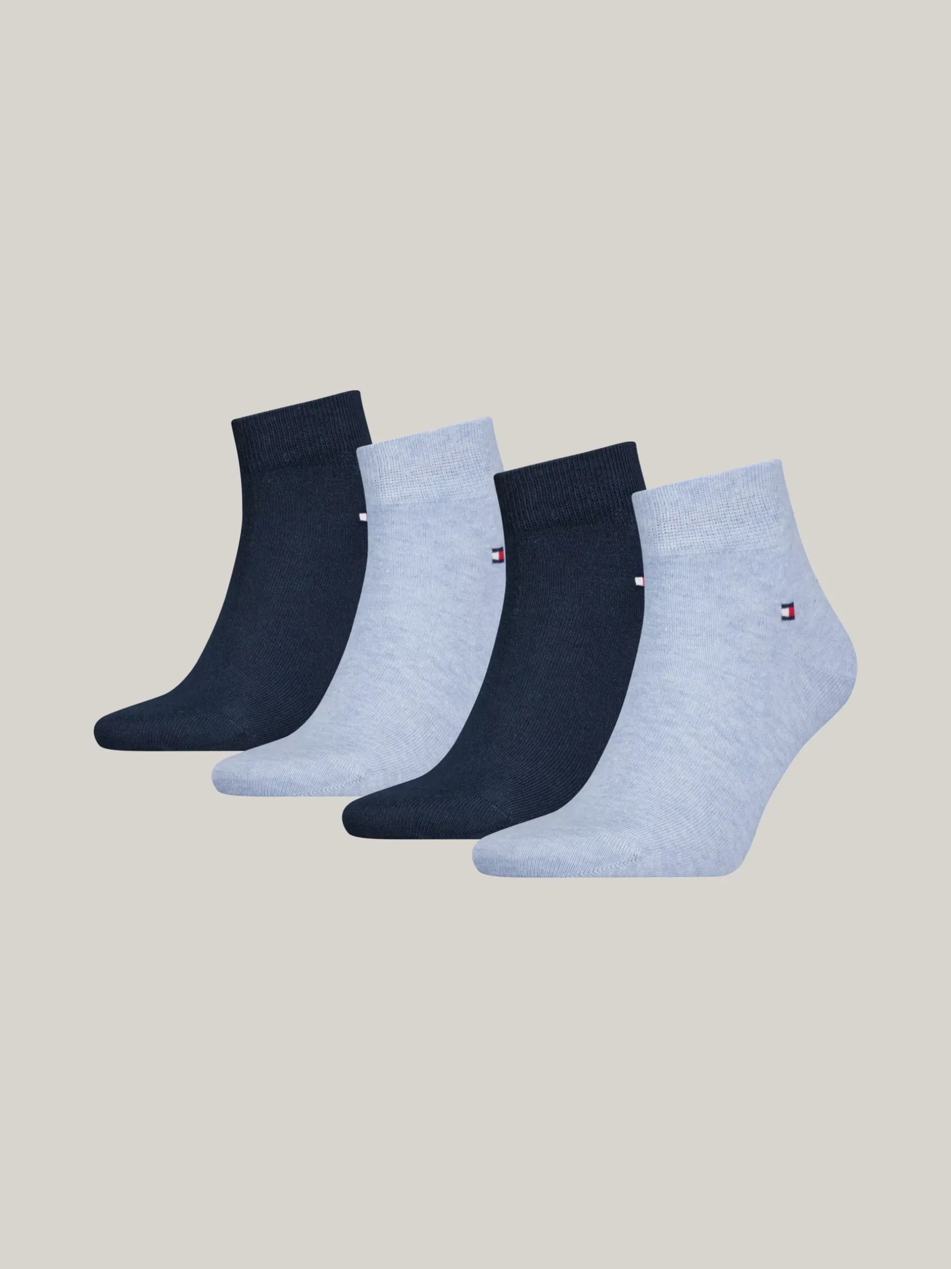 Skarpetki*Tommy Hilfiger Skarpetki Do Kostki, 4 Pary W Zestawie LIGHT BLUE MELANGE
