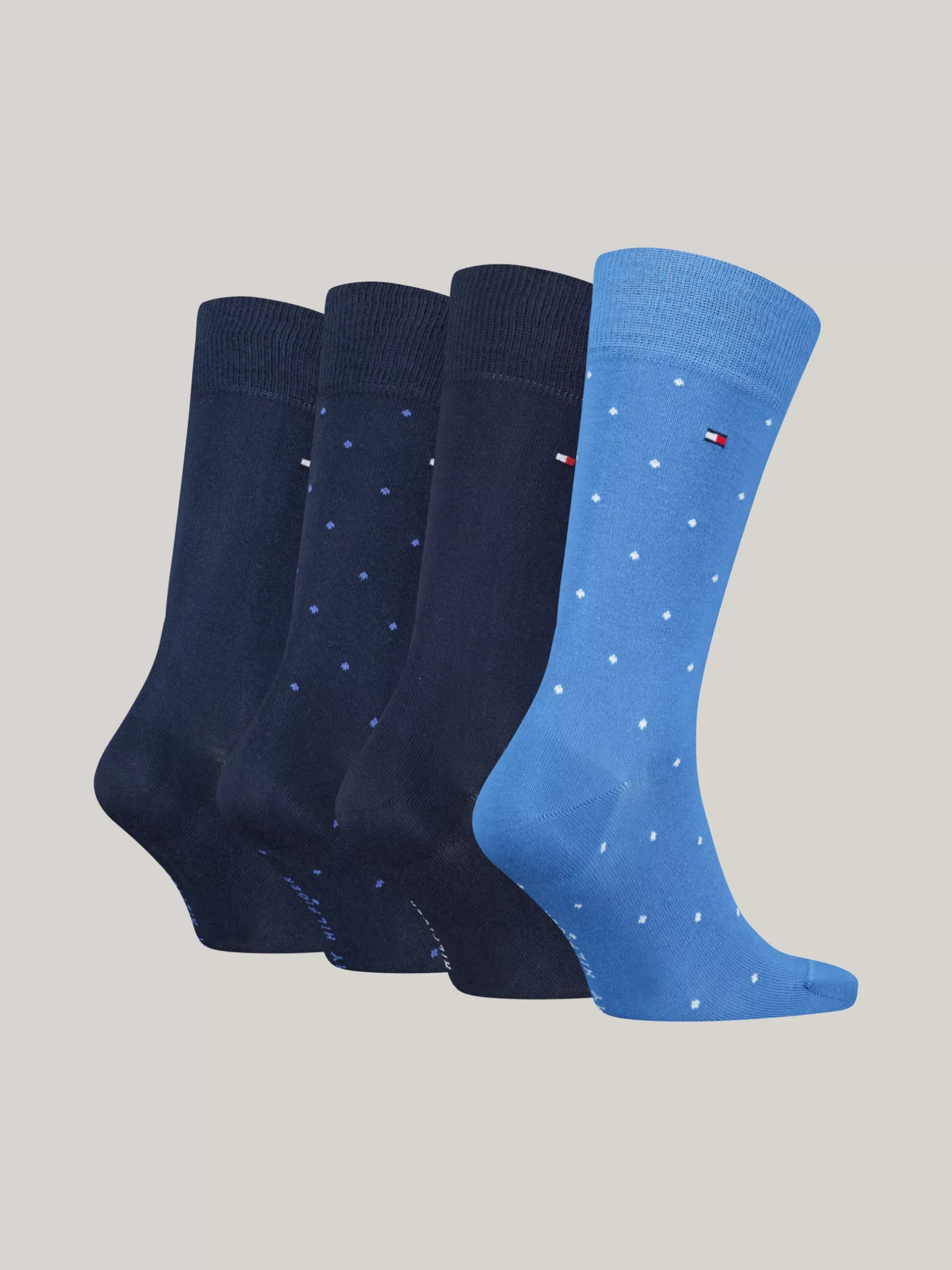 Skarpetki*Tommy Hilfiger Skarpetki W Kropki – 4 Pary W Zestawie BLUE / NAVY