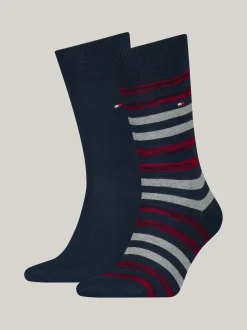 Skarpetki*Tommy Hilfiger Skarpetki W Paski, Zestaw 2 Par NAVY / RED