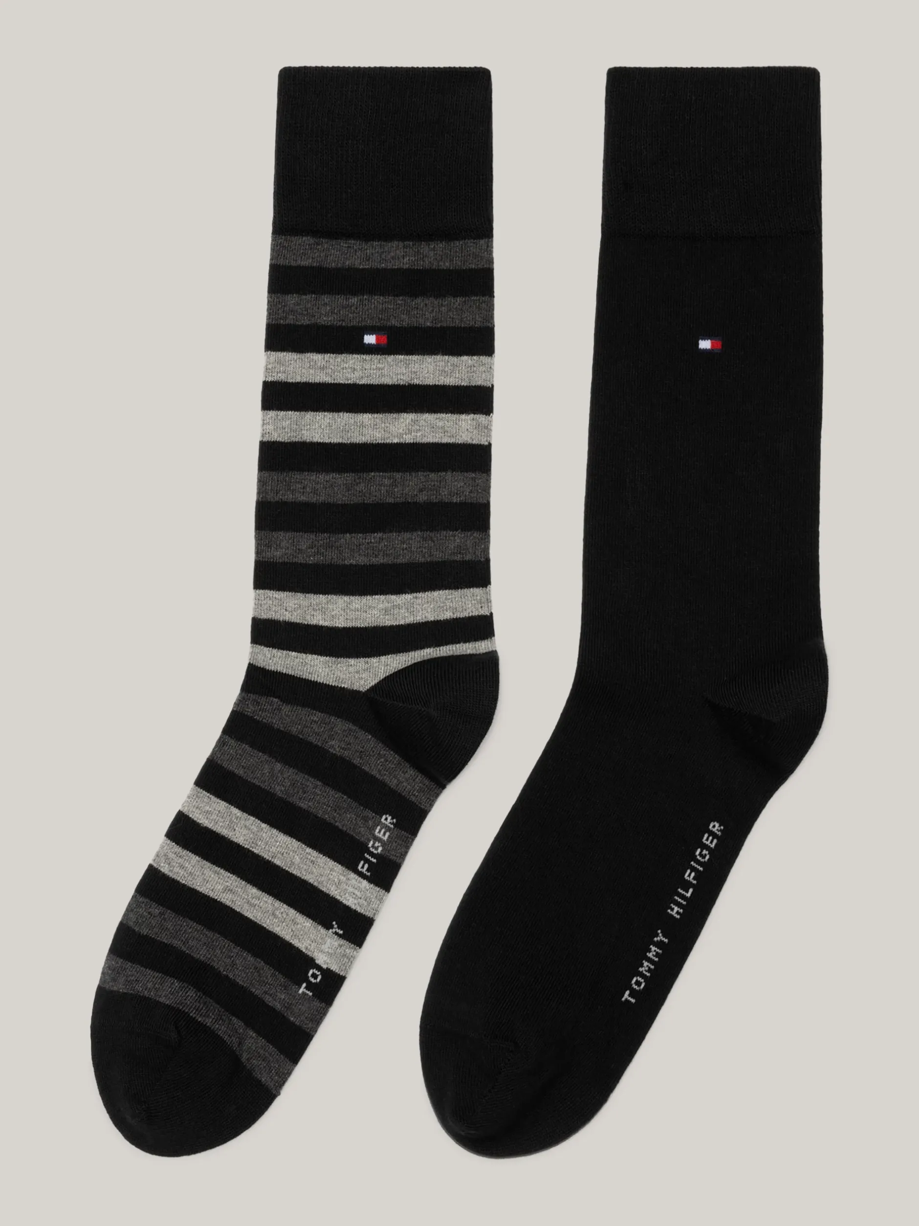 Skarpetki*Tommy Hilfiger Skarpetki W Paski, Zestaw 2 Par BLACK