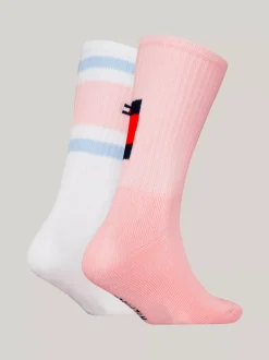 Bielizna & Skarpetki|Underwear & Socks*Tommy Hilfiger Skarpetki Z Blokami Kolorów, Zestaw 2 Par PINK COMBO