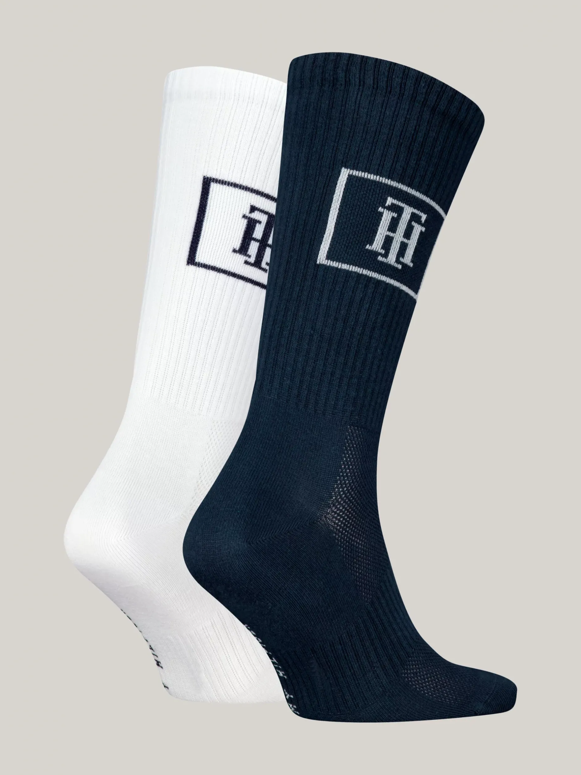 Skarpetki*Tommy Hilfiger Skarpetki Z Monogramem TH, Zestaw 2 Par NAVY