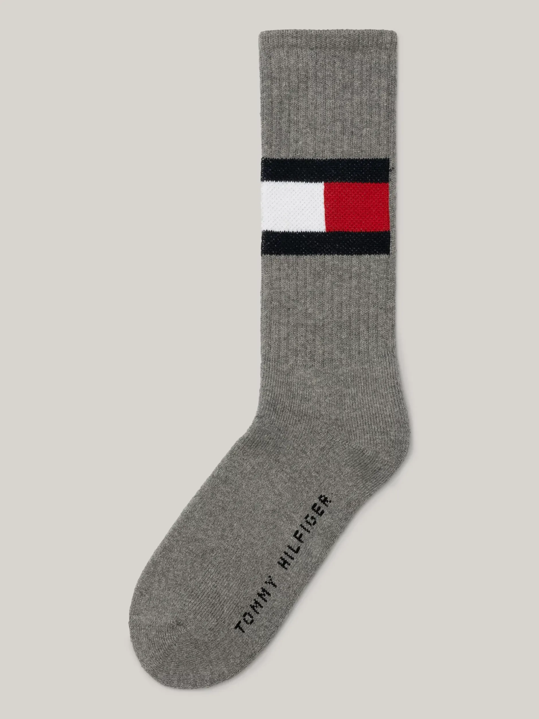 Skarpetki*Tommy Hilfiger Skarpetki Z Motywem Flagi MIDDLE GREY MELANGE