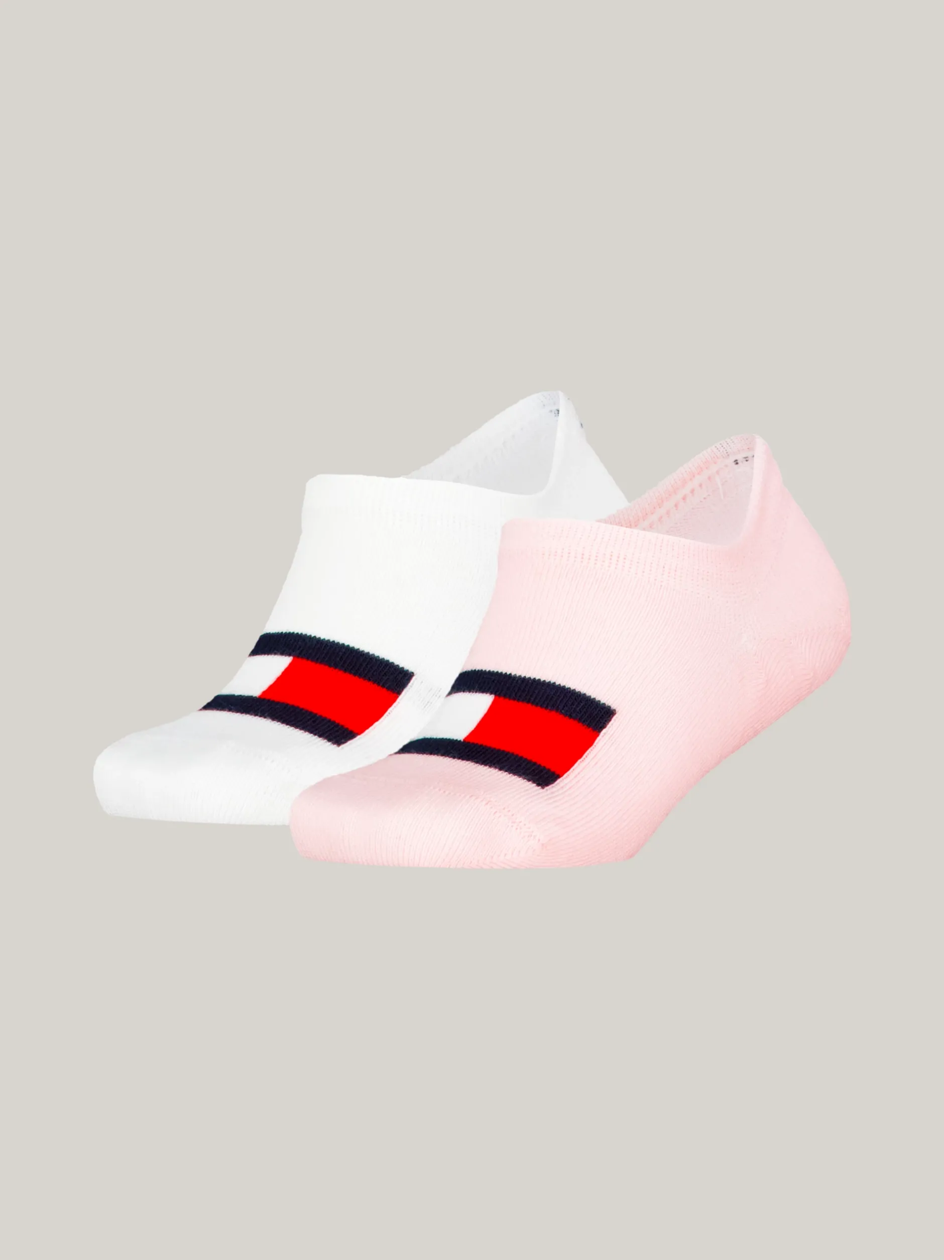Bielizna & Skarpetki|Underwear & Socks*Tommy Hilfiger Skarpetki-stopki Z Flagą, Zestaw 2 Par PINK COMBO