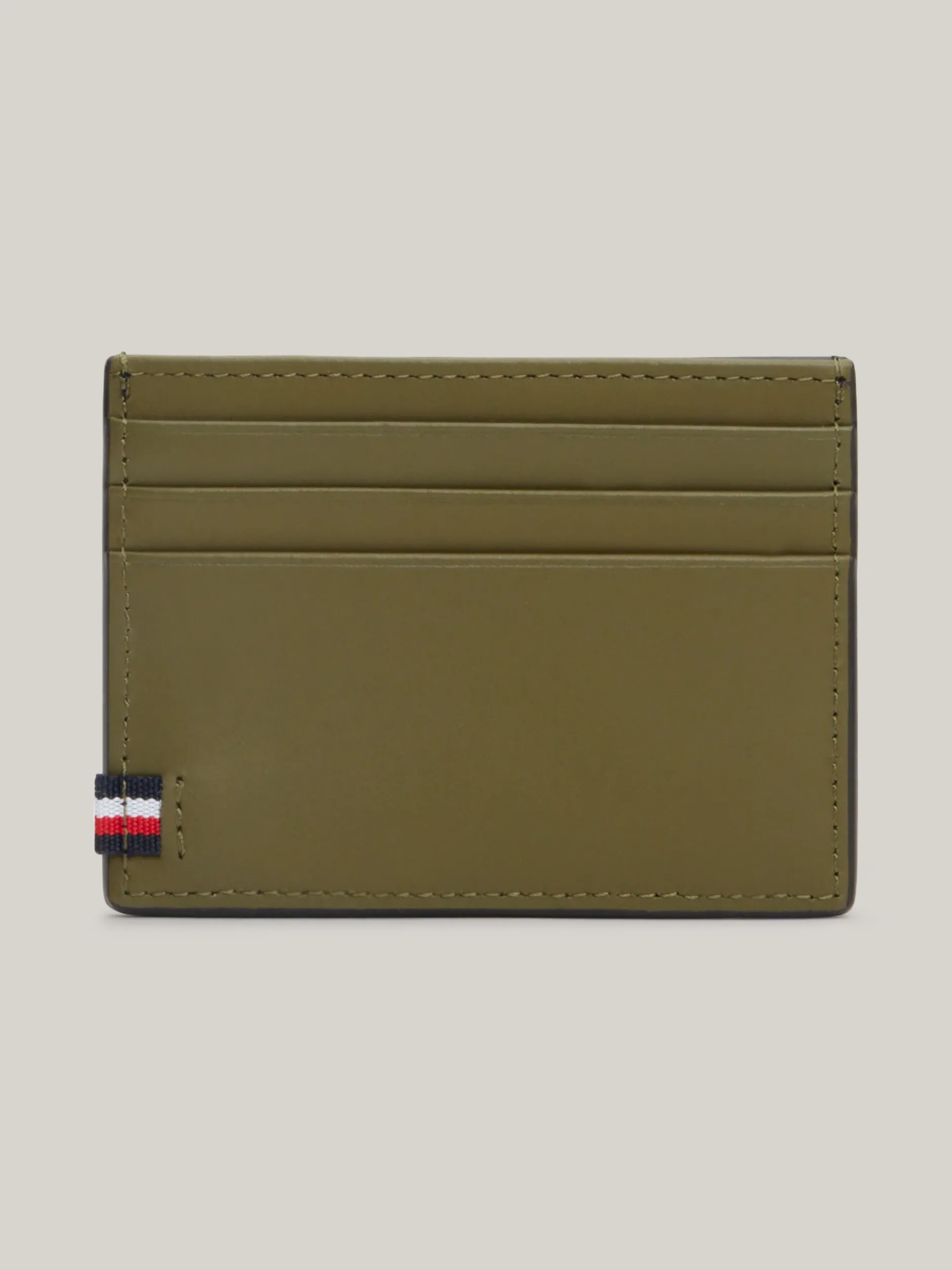 Portfele & Breloczki Do Kluczy*Tommy Hilfiger Skórzan Etui Na Karty Z Logo Hilfiger Monotype BLACK