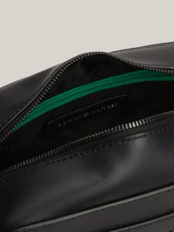 Kosmetyczki*Tommy Hilfiger Skórzana Kosmetyczka Premium Business BLACK