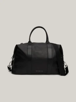 Duże Torby*Tommy Hilfiger Skórzana Torba Sportowa Premium BLACK