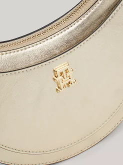 Torby Na Ramię*Tommy Hilfiger Skórzana Torebka Holiday GOLD ALLOVER 01