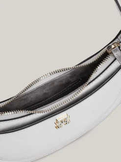 Torby Na Ramię*Tommy Hilfiger Skórzana Torebka Holiday SILVER