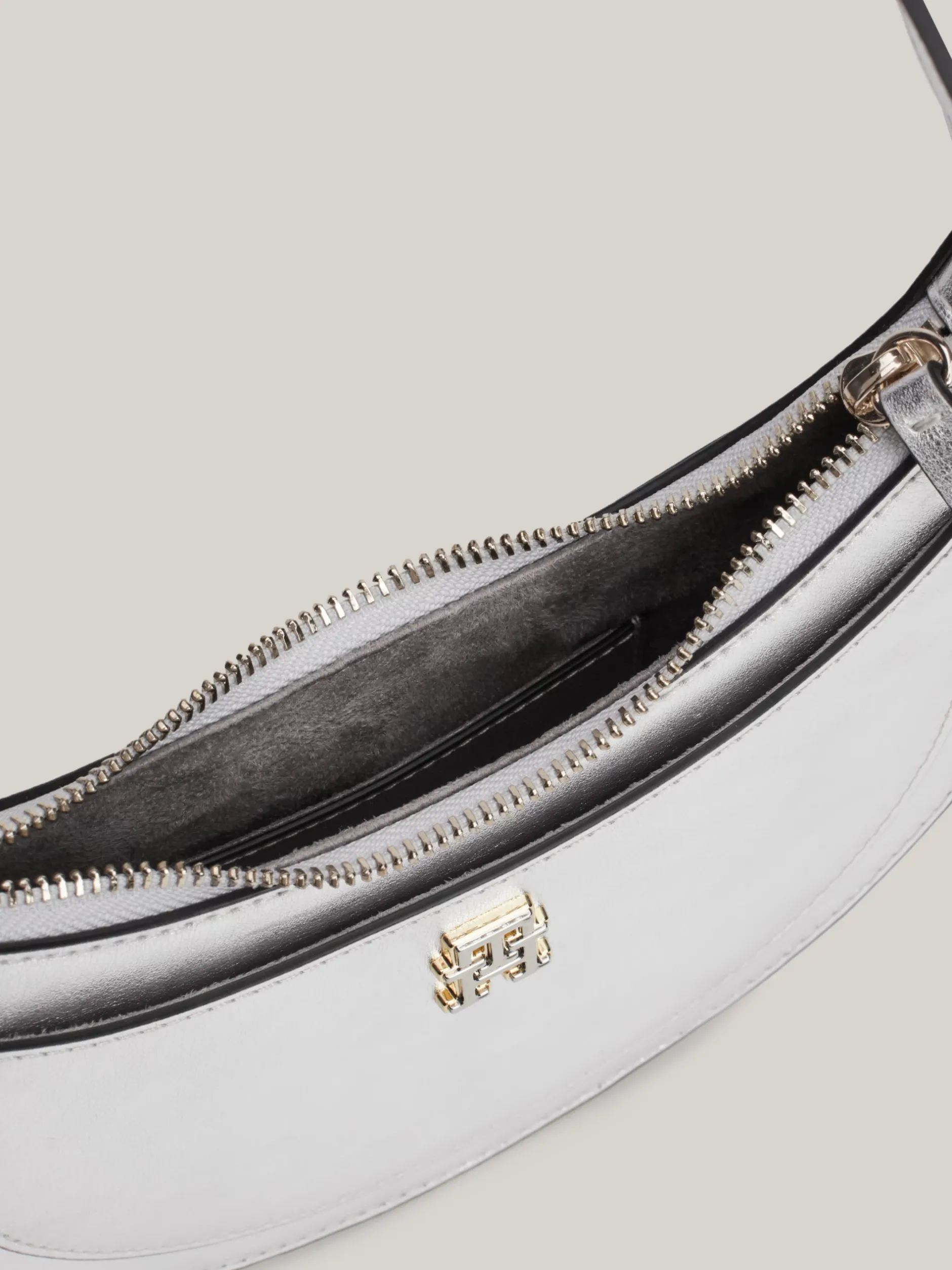 Torby Na Ramię*Tommy Hilfiger Skórzana Torebka Holiday SILVER