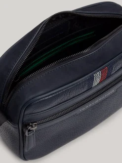 Torebki Na Pasku*Tommy Hilfiger Skórzana Torebka Na Aparat Casual SPACE BLUE