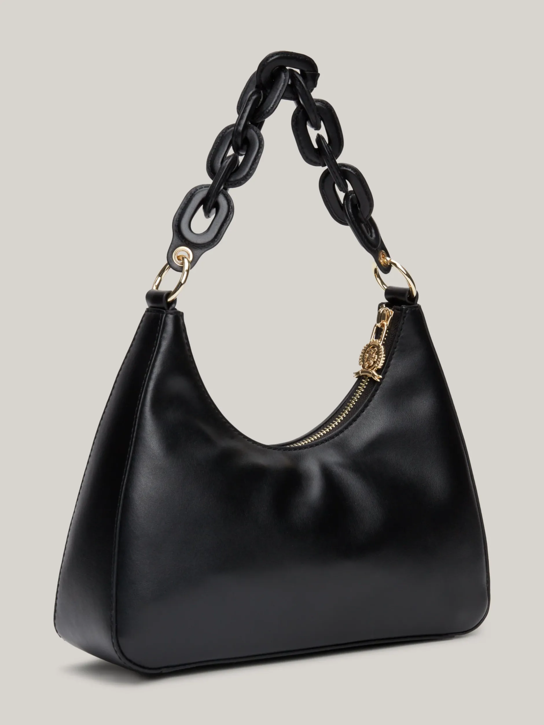 Torby Na Ramię*Tommy Hilfiger Skórzana Torebka Na Ramię TH Soft BLACK