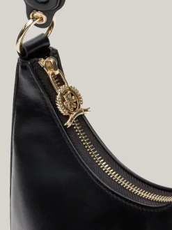 Torby Na Ramię*Tommy Hilfiger Skórzana Torebka Na Ramię TH Soft BLACK