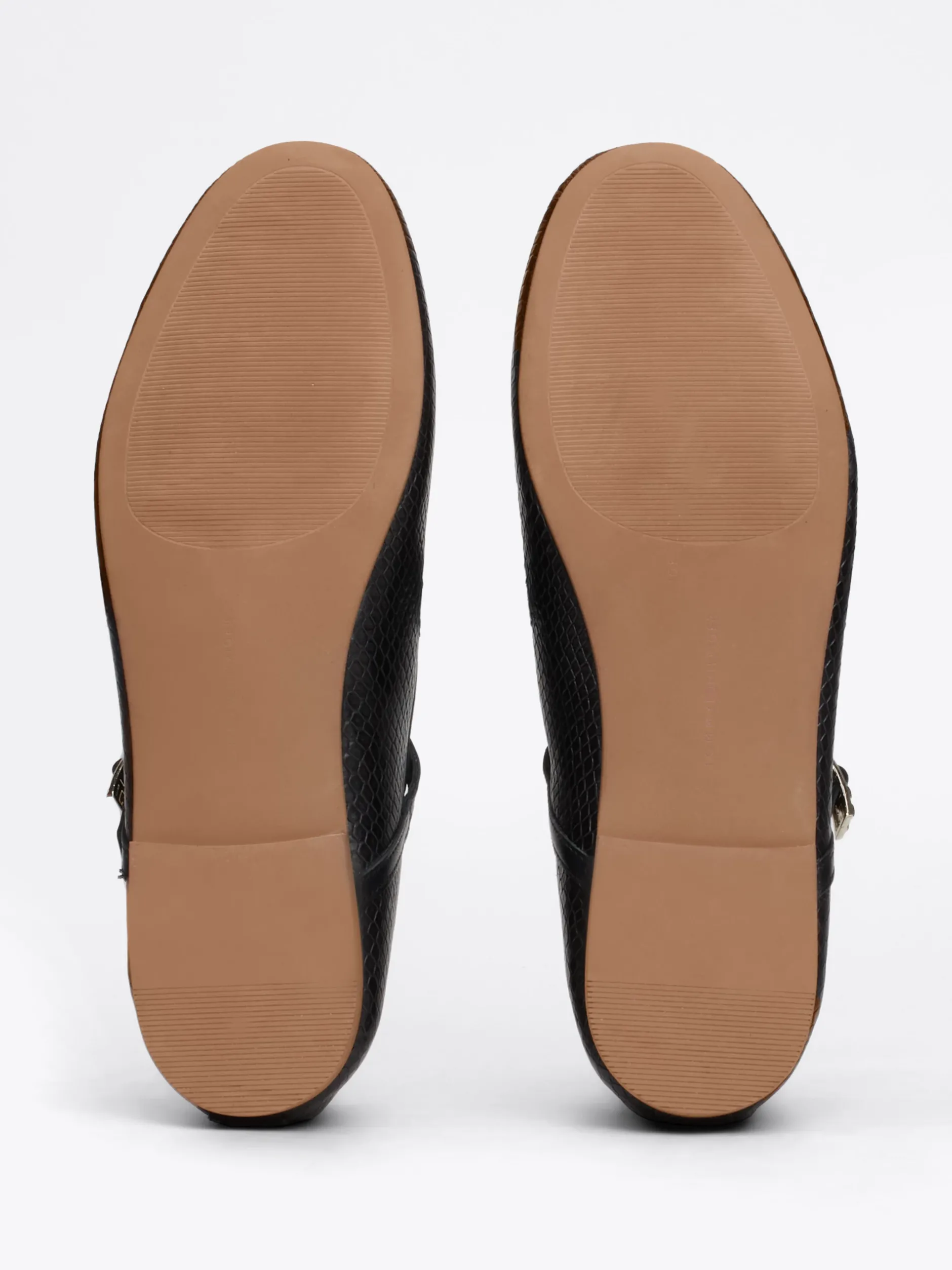 Baleriny|Płaskie Buty*Tommy Hilfiger Skórzane Baleriny Mary Jane Z Wężowym Wzorem BLACK PYTHON