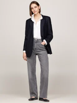 Płaskie Buty|Baleriny*Tommy Hilfiger Skórzane Baleriny Mary Jane BLACK