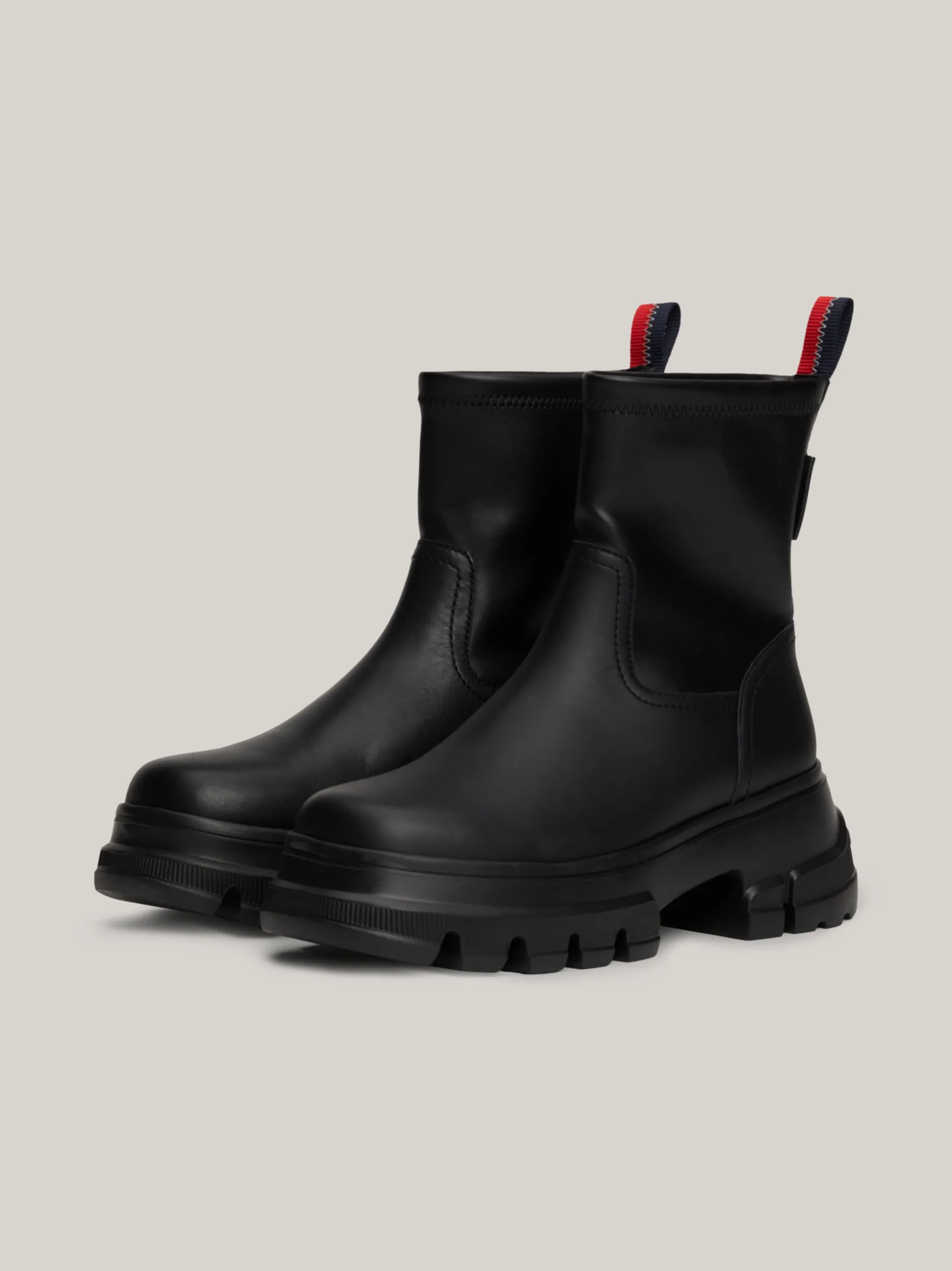 Chelsea Boots|Botki*Tommy Hilfiger Skórzane Botki Na Podeszwie Z Protektorem BLACK