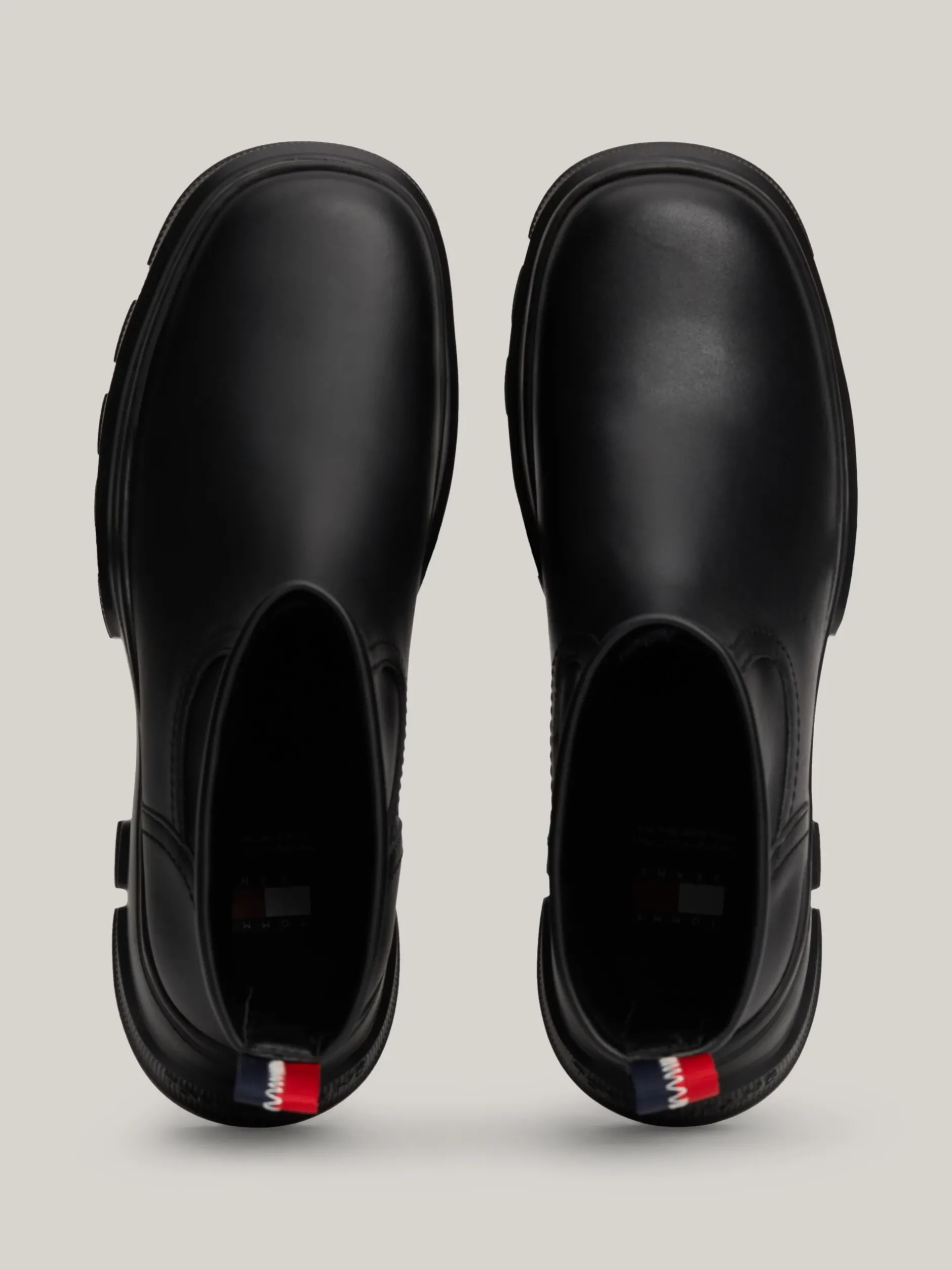 Chelsea Boots|Botki*Tommy Hilfiger Skórzane Botki Na Podeszwie Z Protektorem BLACK