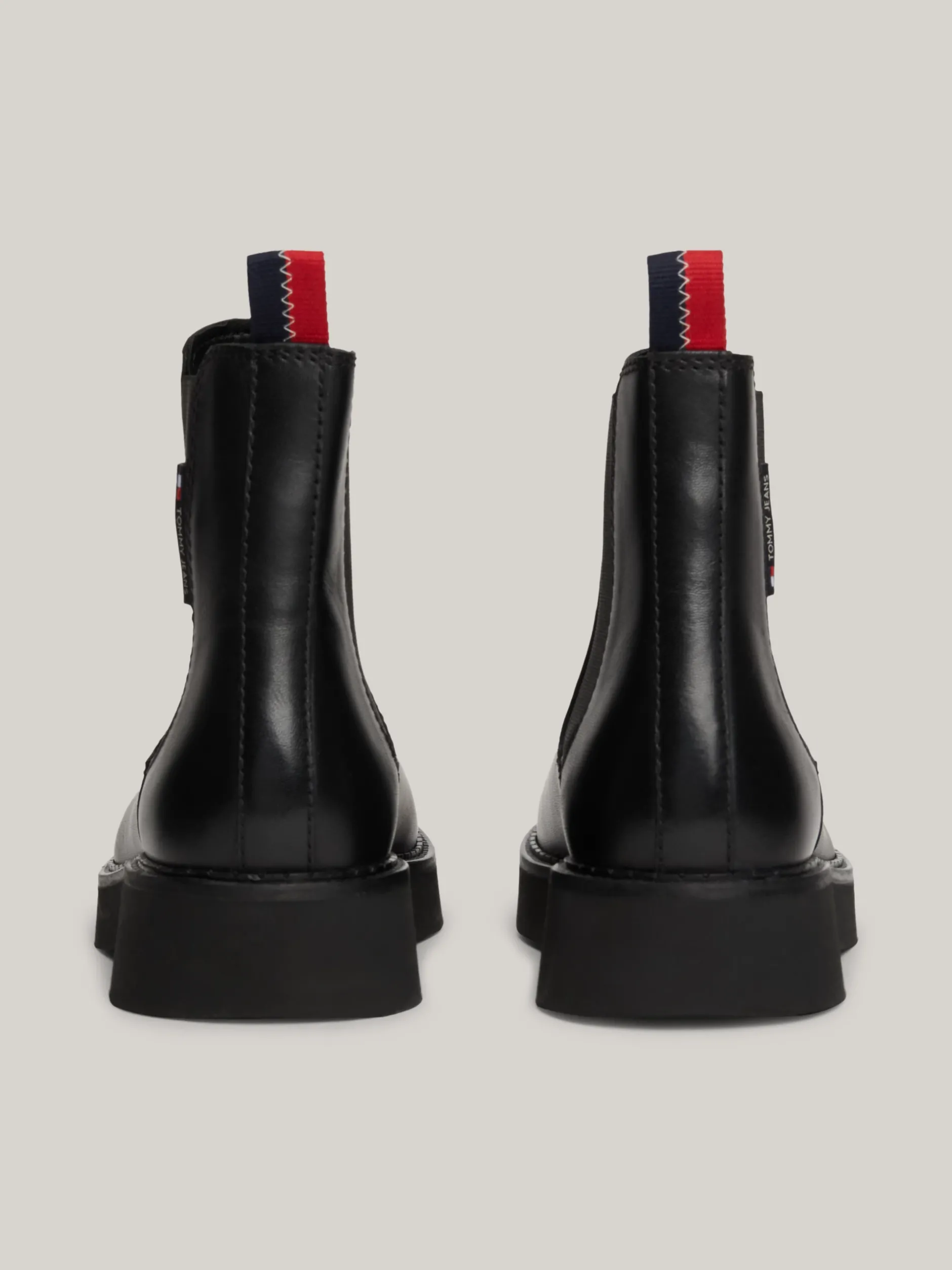 Chelsea Boots|Botki*Tommy Hilfiger Skórzane Botki Na Podeszwie Z Protektorem BLACK