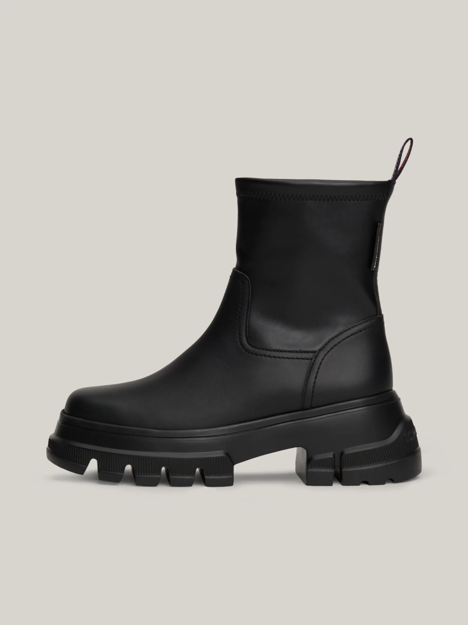 Chelsea Boots|Botki*Tommy Hilfiger Skórzane Botki Na Podeszwie Z Protektorem BLACK