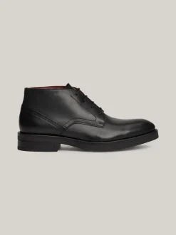 Buty Sznurowane|Buty*Tommy Hilfiger Skórzane Botki TH Monogram BLACK