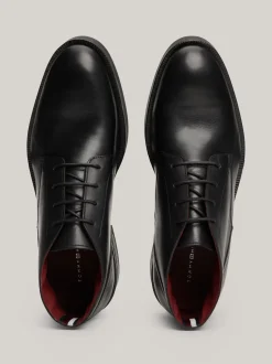 Buty Sznurowane|Buty*Tommy Hilfiger Skórzane Botki TH Monogram BLACK