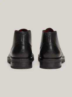 Buty Sznurowane|Buty*Tommy Hilfiger Skórzane Botki TH Monogram BLACK