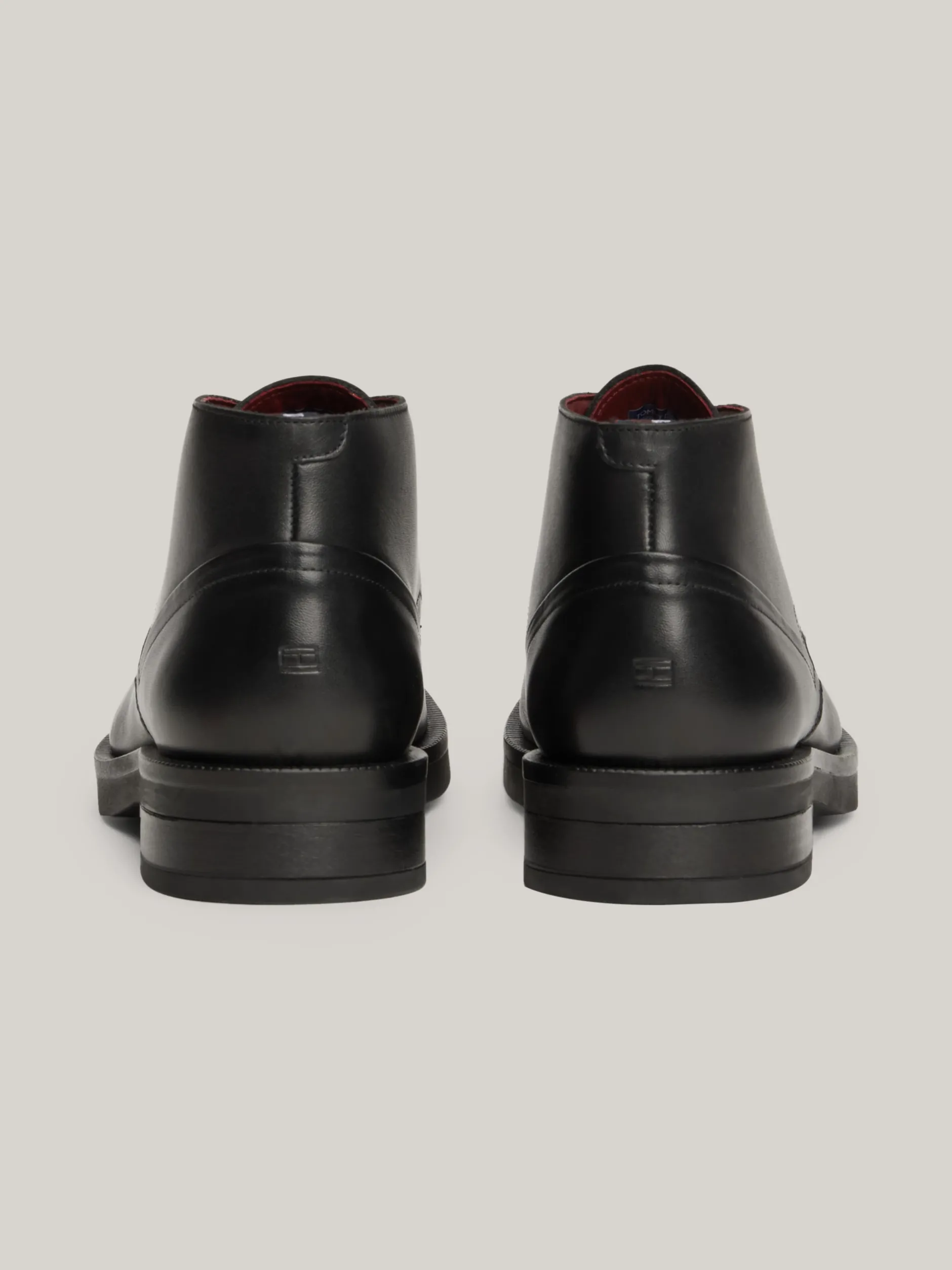 Buty Sznurowane|Buty*Tommy Hilfiger Skórzane Botki TH Monogram BLACK
