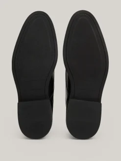 Buty Sznurowane|Buty*Tommy Hilfiger Skórzane Botki TH Monogram BLACK