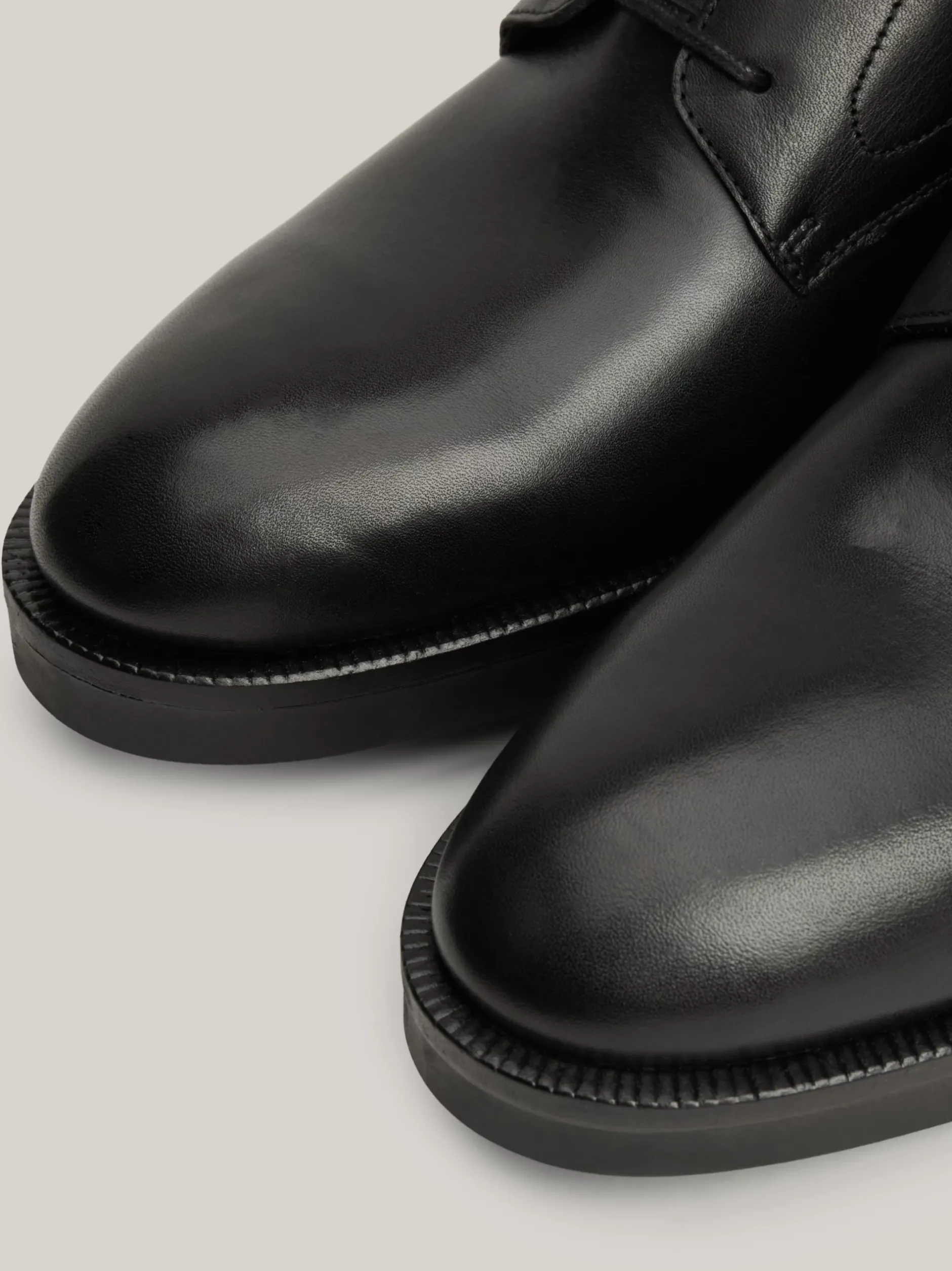 Buty Sznurowane|Buty*Tommy Hilfiger Skórzane Botki TH Monogram BLACK