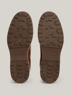 Buty Sznurowane|Buty*Tommy Hilfiger Skórzane Botki Z Ciepłą Wyściółką WINTER COGNAC