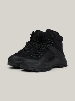 Buty Sznurowane|Buty*Tommy Hilfiger Skórzane Botki Z Protektorem BLACK