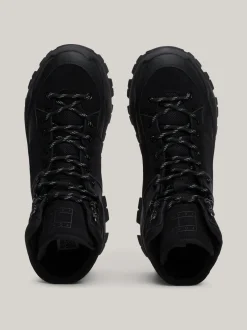 Buty Sznurowane|Buty*Tommy Hilfiger Skórzane Botki Z Protektorem BLACK